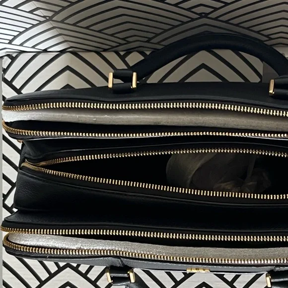 Tory Burch Georgia Double Zip Satchel - Picture 4 of 6